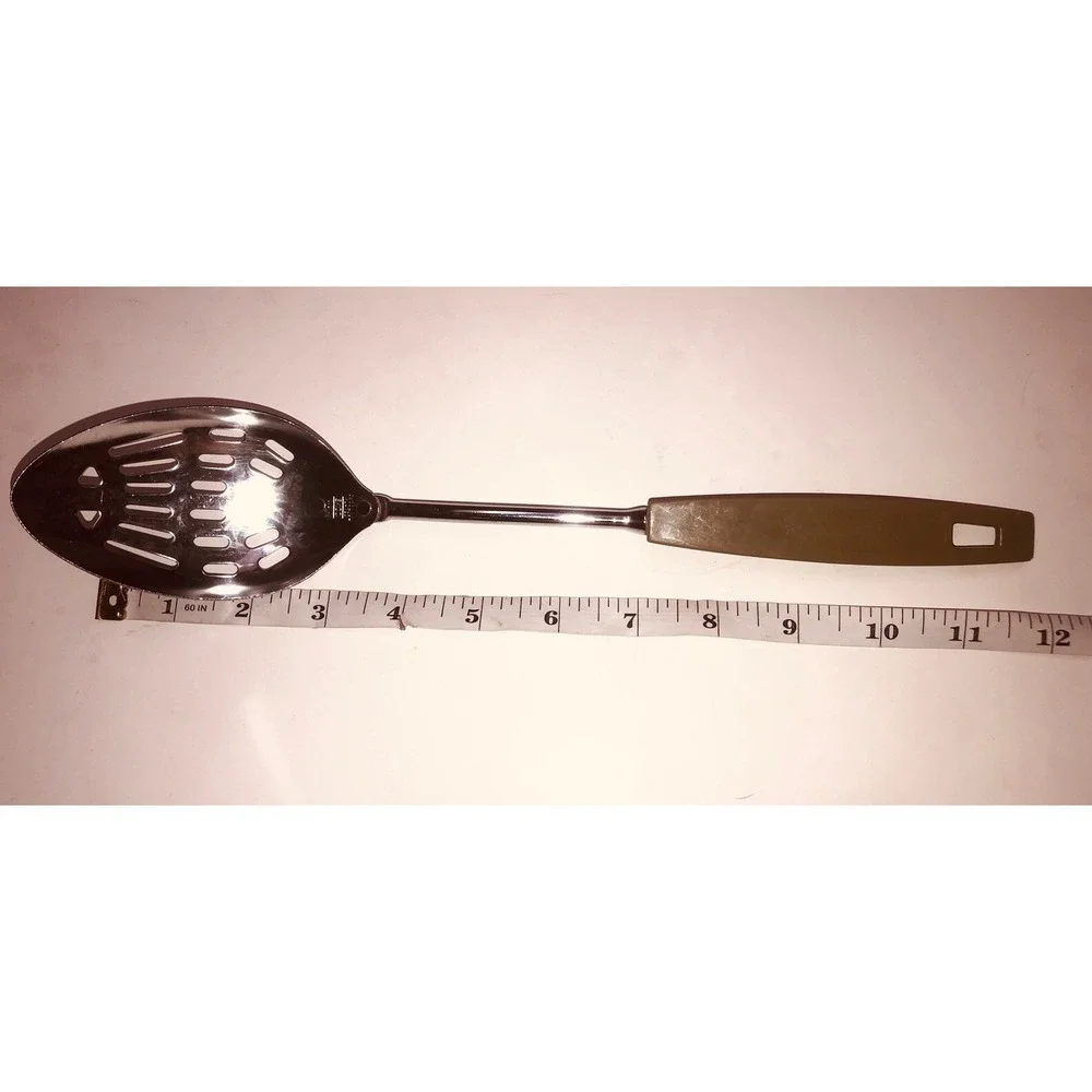Vintage EKCO Slotted Serving‎ Spoon 12